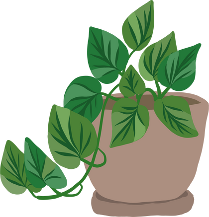 Potted Plant Illustration